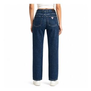 Vintage 80's Guess Dark Denim Mom Jeans Made in USA Size 28 (fits like 27)